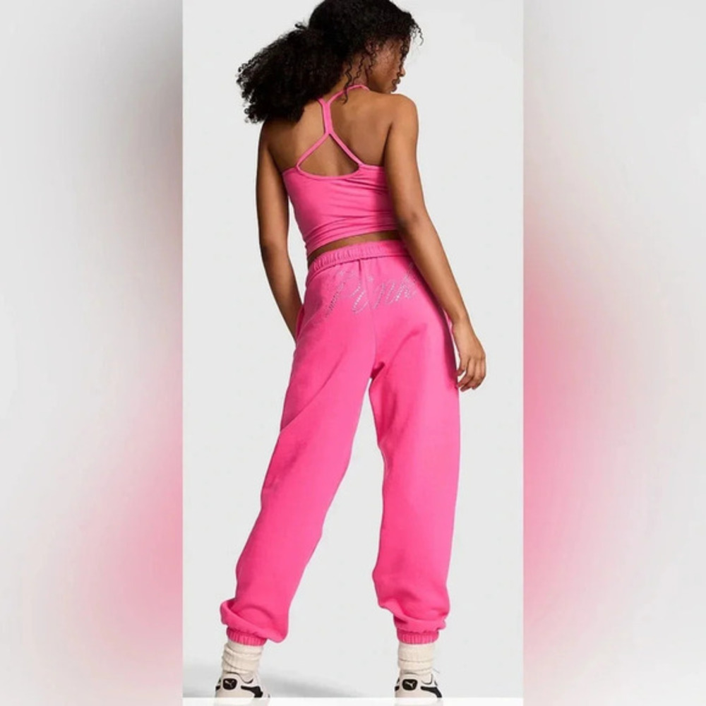 Victoria Secret PINK
IVY FLEECE CAMPUS BLING SWEATPANTS XL NWT